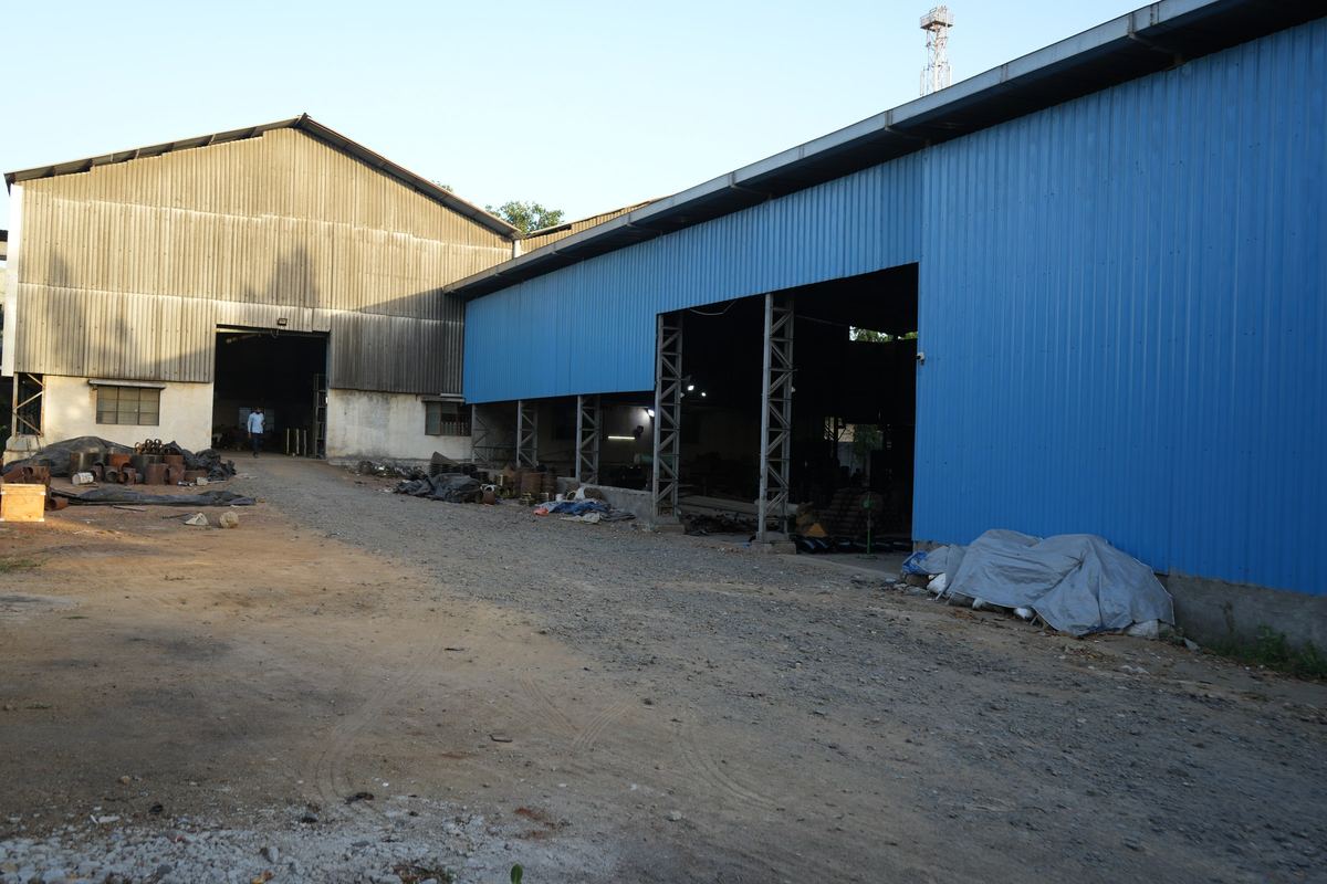 Exterior of the RIC works sheds at GIDC Umbergaon